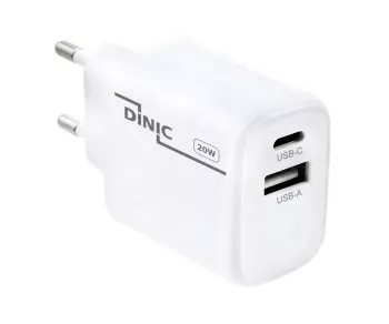 USB C+A Ladegerät/Netzteil 20W, Power Delivery + QC 3.0, weiß